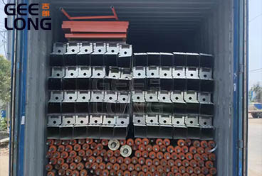 GEELONG 4 layers continuous roller type veneer dryer machine is exported to Russia 