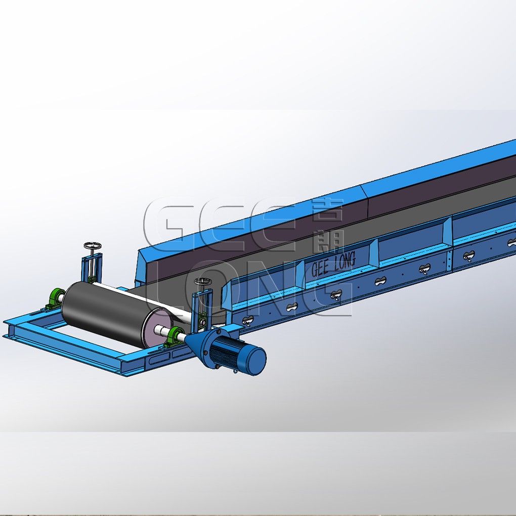 Waste veneer conveying belt